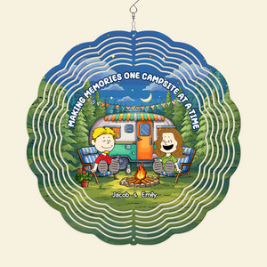 Personalized Gifts For Couple Wind Spinner 04xqpu130125pa Making Memories One Campsite At A Time - Ornament - GoDuckee