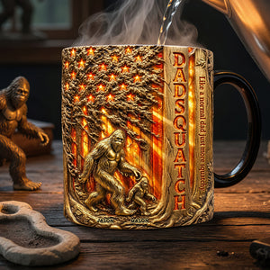 Proud American Sasquatch Dad Magic Mug - Personalized Gifts For Dads 02QHDT070526 - Coffee Mug - GoDuckee