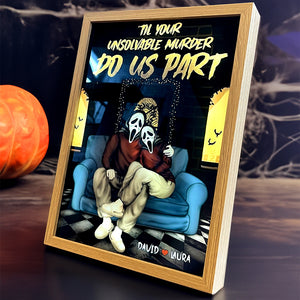 Till Your Unsolvable Murder Do Us Part, Personalized Light Picture Frame, Couple Gift - Poster & Canvas - GoDuckee