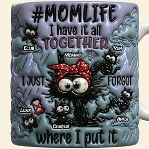 Silly Black Cat Mom Coffee Mug - Personalized Mother's Day Gifts 03qhdt130426 - Coffee Mug - GoDuckee