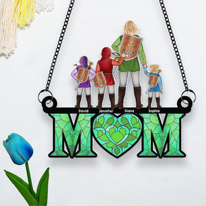 Personalized Gifts For Mom Suncatcher Window Hanging Ornament 04naqn240424hg Mother's Day - Ornaments - GoDuckee
