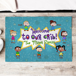 Personalized Gift For Family Welcome To Our Crib 01NAHN190124TM - Doormats - GoDuckee