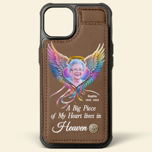 Personalized Gifts For Heaven Leather Flip Wallet Phone Case 03ACDT210325 - Phone Case - GoDuckee