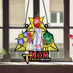 Personalized Gifts For Mom Window Hanging Suncatcher Ornament Mother's Day The Legend Of Mom 02OHMH260225HG - Ornament - GoDuckee