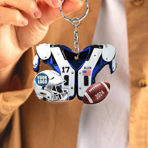 Personalized Gifts For Football Lover Keychain 02HUDT231224 - Keychains - GoDuckee