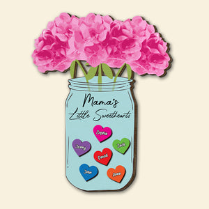 Personalized Gifts For Mom Wood Sign Mama's Little Sweethearts Mother's Day Gifts - Wood Signs - GoDuckee