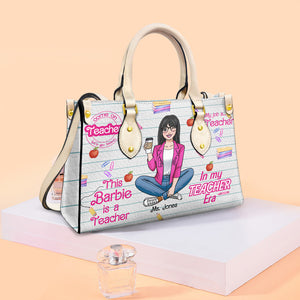 Personalized Gifts For Teacher Leather Bag My Job Is Teacher 01NAMH010224HH - Leather Bags - GoDuckee