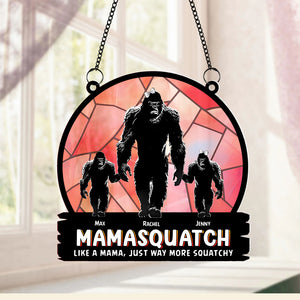 Personalized Gifts For Bigfoot Mom Suncatcher Window Hanging Ornament 02QHTN250424 Mother's Day - Ornaments - GoDuckee