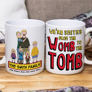 Personalized Gifts For Family Coffee Mug Cartoon Family 02ACPU020225HG - Coffee Mug - GoDuckee