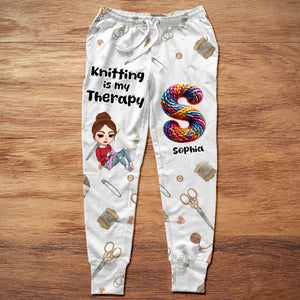 Personalized Gifts For Knitting Lovers Sweatpants Wood Alphabet Letter 02KALU130225HH - Shorts and Pants - GoDuckee