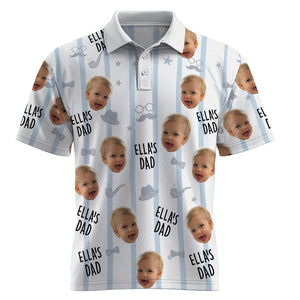 Custom Photo Adorable Baby Dad Polo Shirt, Personalized Gifts For Dad & Grandpa 04qhqn080526 - Polo Shirts - GoDuckee