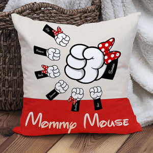 Mommy Mouse, Gift For Mom, Personalized Pillow, Mouse Hand Pillow 01HUHN100423 - Pillow - GoDuckee