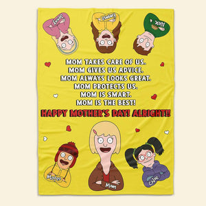Personalized Gifts For Mom Blanket Happy Mother's Day Alright 05KADT281224HG - Blanket - GoDuckee