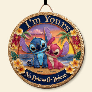 Blue Monster Fans Wood Sign - Personalized Gifts For Couple 03tgqn230525 - Wood Sign - GoDuckee