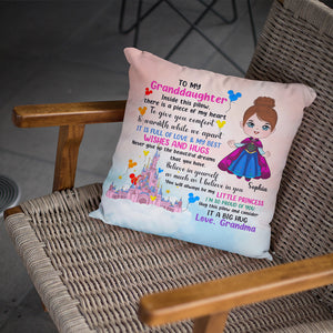 To My Granddaughter, I Am So Proud Of You, Personalized Square Pillow, Gifts For Granddaughter, 03hupo080823ha - Pillow - GoDuckee