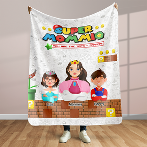 Personalized Gifts For Mom Blanket Super Mom 03ACHU220325PA - Blanket - GoDuckee