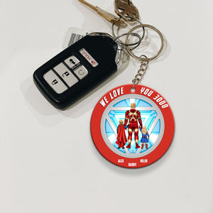 Dad- PW-KCH- 01qhhn080523tm Personalized Keychain SPHRD - Keychains - GoDuckee