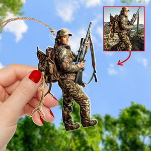 Hunting Custom Shape Acrylic 1 Side - Custom Photo - 03acqn141123 - Ornament - GoDuckee