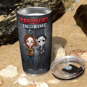 Partners In Crime-Personalized Tumbler- Gift For Besties- TZ-TCTT-04pgqn030823hh - Tumbler Cup - GoDuckee