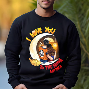 Couple, I Love You, To The Moon And Back, Personalized Shirt, Valentine Gift, Couple Gift, 04HTPO221223HH - Shirts - GoDuckee