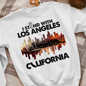 Stand With Los Angeles Shirt 01xqtn110125 - Shirts - GoDuckee