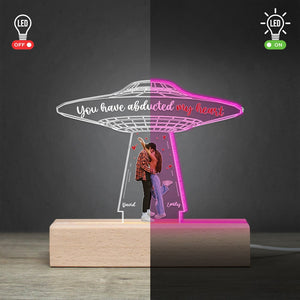 Couple, You Have Abducted My Heart, Personalized 3D Led Light, Valentine Gift, Couple Gift - Led Night Light - GoDuckee