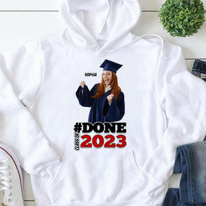 Custom Photo Graduation Shirt, Senior 2023, Personalized Name Graduation Shirt, 02OHPO021223 - Shirts - GoDuckee