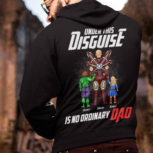 Father, Under This Umbrella Disguise Is No Ordinary Dad, Personalized Shirt, Gifts For Dad, 04HTHN230523TM - Shirts - GoDuckee