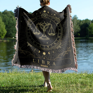 Zodiacs Tapestrys Woven Blanket Personalized - Blanket - GoDuckee