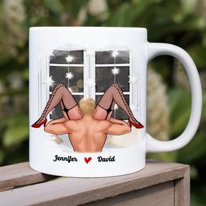 Couple, Kiss Me With Your Warm Lips, Personalized Mug, Couple Gifts - Coffee Mug - GoDuckee