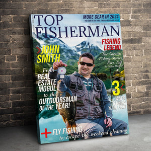 Custom Fishing Photo Canvas, Best Gifts For Fisherman, Fishing Gifts For Men, 03NAPO141223 - Poster & Canvas - GoDuckee