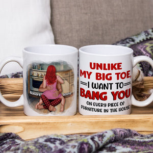 Couple, Unlike My Big Toe, Personalized Coffee Mug, Gifts For Couple - Coffee Mug - GoDuckee