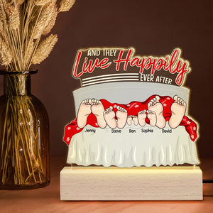 And They Live Happily Ever After-Personalized 3D Led Light- Family Gift - Led Night Light - GoDuckee