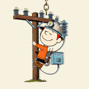 Personalized Gifts For Lineman Keychain 05ohpu200125 - Keychains - GoDuckee