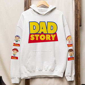 Daddy Story Shirt Personalized Gifts For Dad 022KAQN150425 - AOP Products - GoDuckee