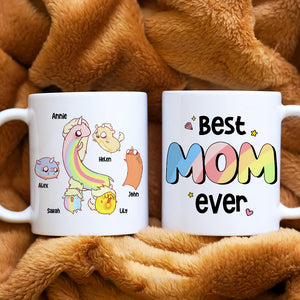 Best Mom Ever, Gift For Mom, Personalized Mug, Mom And Kids Mug, Mother's Day Gift 02DNHN260423 - Coffee Mug - GoDuckee