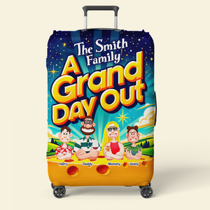 Personalized Gifts For Family Luggage Cover, A Grand Day Out 01tgpu200125pa - Luggage Covers - GoDuckee