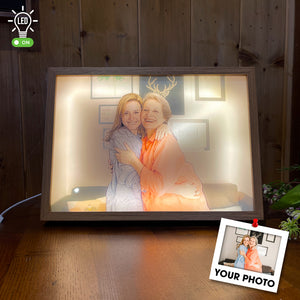Mom And Daughter Gifts, Personalized Light Picture Frame - Poster & Canvas - GoDuckee