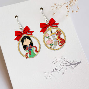 Cartoon Princess Acrylic Earrings Personalized Gifts For Her 01pgtn040725 - Earrings - GoDuckee
