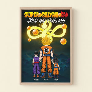 Super Dragon Dad Personalized Canvas Print 03dnpo010623hh - Poster & Canvas - GoDuckee