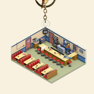 Isometric Room Keychain 01OHQN050225 - Keychains - GoDuckee