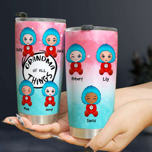 Gift For Grandma, Personalized Tumbler, Grandma And Kids Tumbler 05NAHN220423HA - Tumbler Cup - GoDuckee