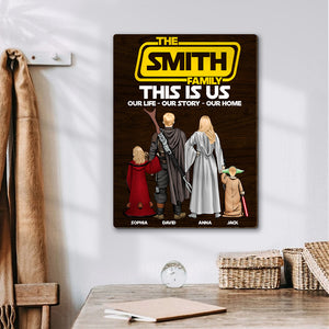 Personalized Gifts For Family Wood Sign This Is Us Our Life Our Story Our Home 03QHTN310124HHHG - Wood Signs - GoDuckee