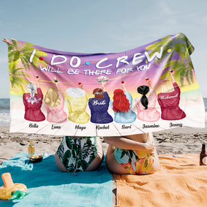 Bridesmaids Robes - Personalized Sister Friend Beach Towel 01nthn300622 - Beach Towel - GoDuckee