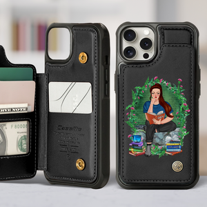 Personalized Gifts For Book Lovers Leather Flip Wallet Phone Case 04hupu260225 - Phone Case - GoDuckee