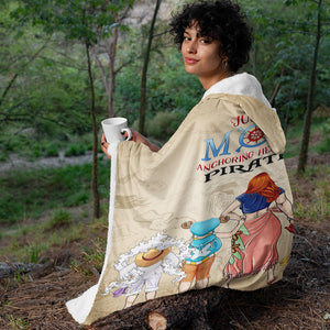 Personalized Gifts For Mom Wearable Blanket Just A Mom Anchoring Her Little Pirates 01TOPU200324PA - Blankets - GoDuckee