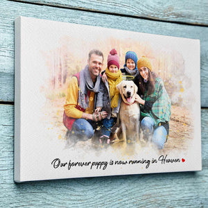 Custom Photo Gifts For Pet Heaven Personalized Canvas Print Pet Heaven Memorials - Canvas Print - GoDuckee