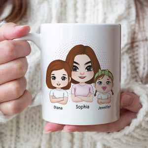 I Used To Be Cool Now I Just Argue With Miniature Versions Of Myself- Personalized Coffee Mug- Gift For Mom- Mom And Kid Coffee Mug - Coffee Mug - GoDuckee