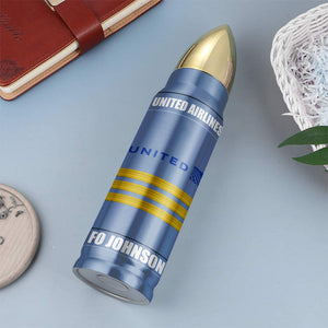 Personalized Gift For Pilot, Custom Rank & Airline Logo Bullet Tumbler 03qhqn121224 - Tumbler Cup - GoDuckee
