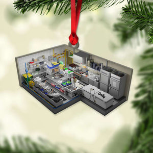 Gift For Chefs, Personalized Acrylic Ornament, Kitchen Custom Name Ornament, Christmas Gift - Ornament - GoDuckee